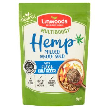 Linwoods Multiboost Organic Hemp Milled Whole Seed with Flax & Chia Seeds 200g