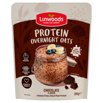 Linwoods Chocolate Flavour Protein Overnight Oats 300g
