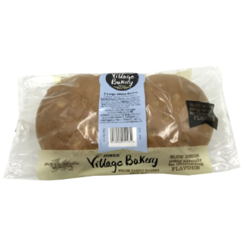 Jones Village Bakery Large White Barms 2pk 