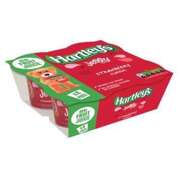 Hartley's Strawberry Flavour Jelly 4 x 125g (500g)