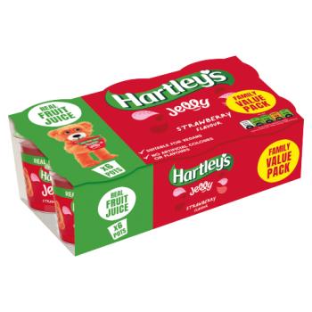 Hartley's Strawberry Flavour Jelly 6 x 125g (750g)