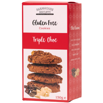 Farmhouse Biscuits Gluten Free Triple Choc Cookies 150g