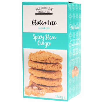 Farmhouse Biscuits Gluten Free Spicy Stem Ginger Cookies 150g