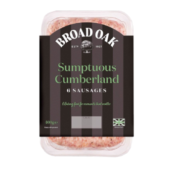 Broad Oak Sumptuous Cumberland Sausages 400g 