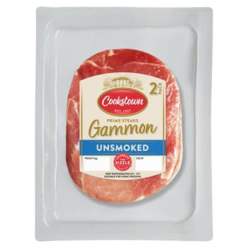 Cookstown 2 Unsmoked Prime Gammon Steaks 400g