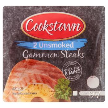 Cookstown 2 Unsmoked Gammon Steaks 150g