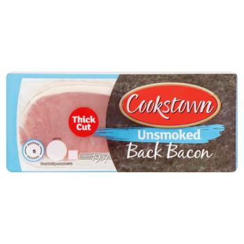 Cookstown 5 Unsmoked Back Bacon Thick Cut 250g