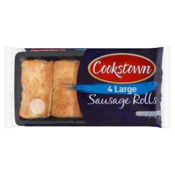 Cookstown 4 Large Sausage Rolls 240g