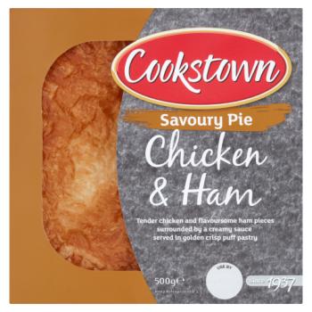 Cookstown Savoury Pie Chicken & Ham 500g