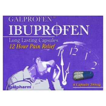 Galprofen Ibuprofen Long Lasting Capsules 8 Capsules 200mg