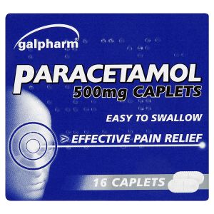 Galpharm Paracetamol 500mg Caplets 16 Caplets