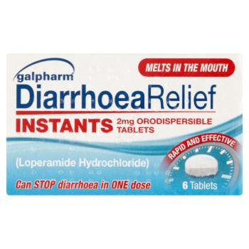 Galpharm Diarrhoea Relief Instants 2mg Orodispersible Tablets 6 Tablets