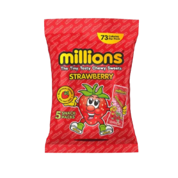 Millions Strawberry Multipack 5X18g