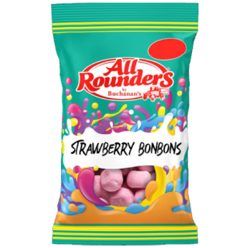 All Rounders Strawberry Bonbons 100g 