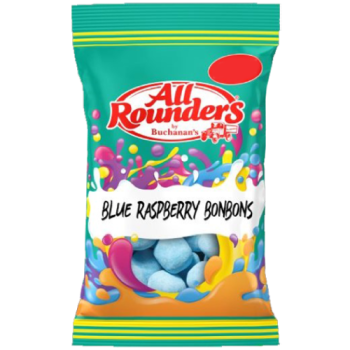 All Rounders Blue Raspberry Bonbons 100g 