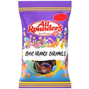 All Rounders Choc Orange Caramels 90g