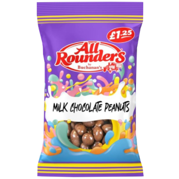 All Rounders Milk Chocolate Peanuts 90g 