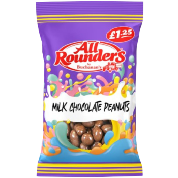 All Rounders Milk Chocolate Peanuts 75g PM £1.25 