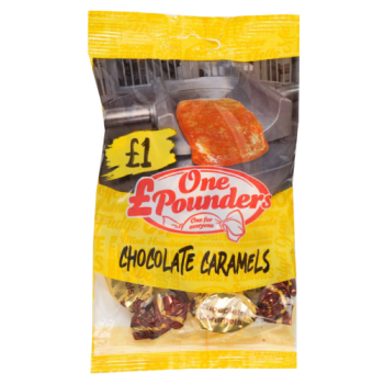 One Pounders Chocolate Caramels 80g 