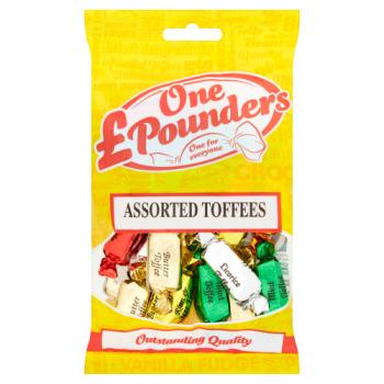 One Pounders Assorted Toffees 140g