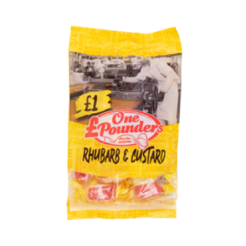 One Pounders Rhubarb & Custard 130g 