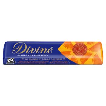 Divine Fairtrade Chocolate Milk Orange 35g