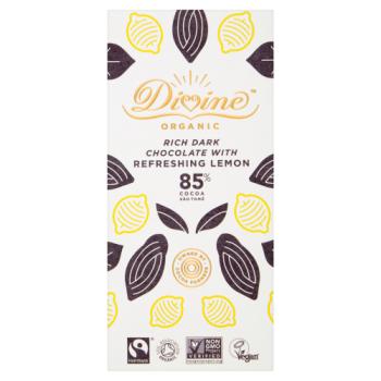 Divine 85% Dark Choc With Lemon Bar