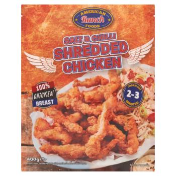 American Ranch Foods Salt & Chilli Shredded Chicken 400g