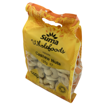 Suma Wholefoods Whole Cashew Nuts 125g