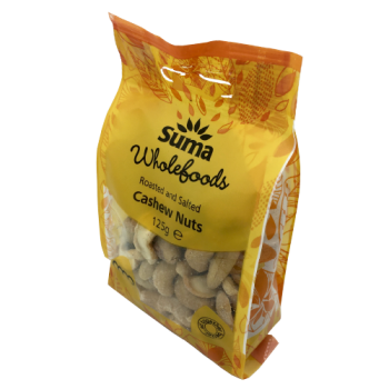 Suma Wholefoods Roasted & Salted Cashew Nuts 125g
