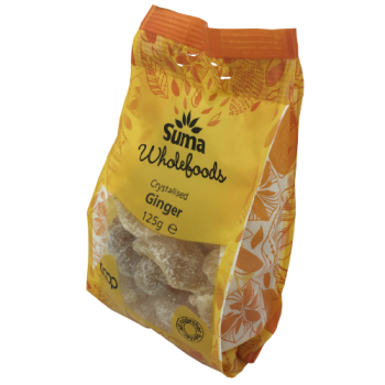 Suma Wholefoods Crystallised Ginger 125g