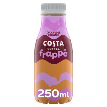 Costa Coffee Frappe Choc Fudge Brownie Iced Coffee 12 x 250ml