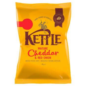 Kettle® Chips Mature Cheddar & Red Onion 40g