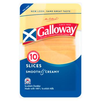 Galloway Scottish Cheddar 10 Slices 200g