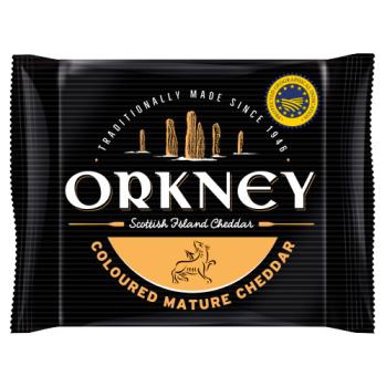 Orkney Scottish Island Cheddar Coloured Mature Cheddar 200g