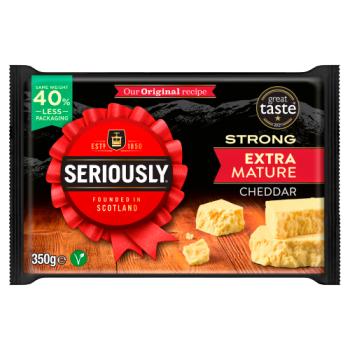 Seriously Strong Extra Mature Cheddar Cheese 350g