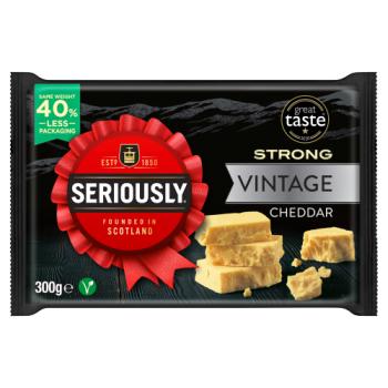 Seriously Strong Vintage Cheddar Cheese 300g