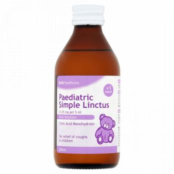 Bell's Healthcare Paediatric Simple Linctus 31.25mg per 5ml Oral Solution +1 Month 200ml