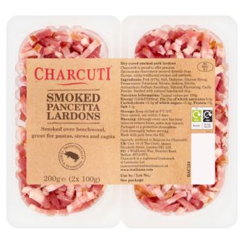 Charcuti Smoked Pancetta Lardons 200g (2 x 100g)