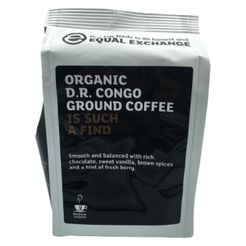 Equal Exchange Organic D.R. Congo Ground Coffee 3 Medium Roast 