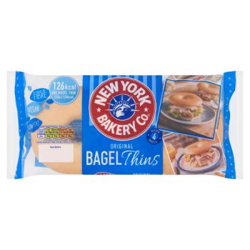 New York Bakery Co . 4 Original Bagel Thins
