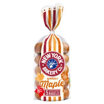 New York Bakery Co. 5 Limited Edition Sweet Maple Bagels