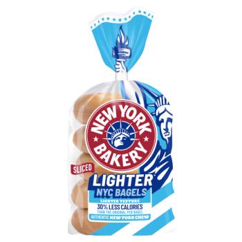 New York Bakery Sliced Lighter NYC Bagels