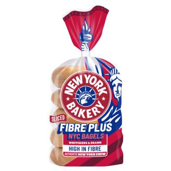 New York Bakery Fibre Plus Sliced Multiseeds & Grains NYC Bagels