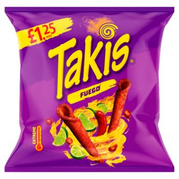 Takis Fuego Seasoned Chilli and Lime Flavour Fried Maize Snack 55g