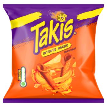 Takis Intense Nacho Seasoned Cheese Flavour Fried Maize Snack 55g