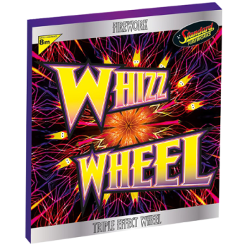 Standard Fireworks Whizz Wheel Triple Effect Catherine Wheel 