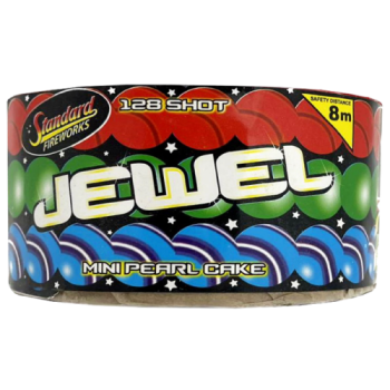 Standard Fireworks Jewel Mini Pearl Cake 128 Shot 