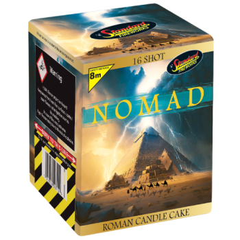 Standard Fireworks Nomad Roman Candle Cake 16 Shot 