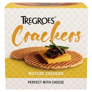 Tregroes Mature Cheddar Crackers 150g